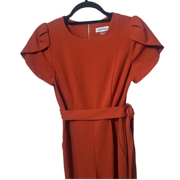 Calvin Klein Jumpsuit Orange Size 6 - Picture 4 of 9
